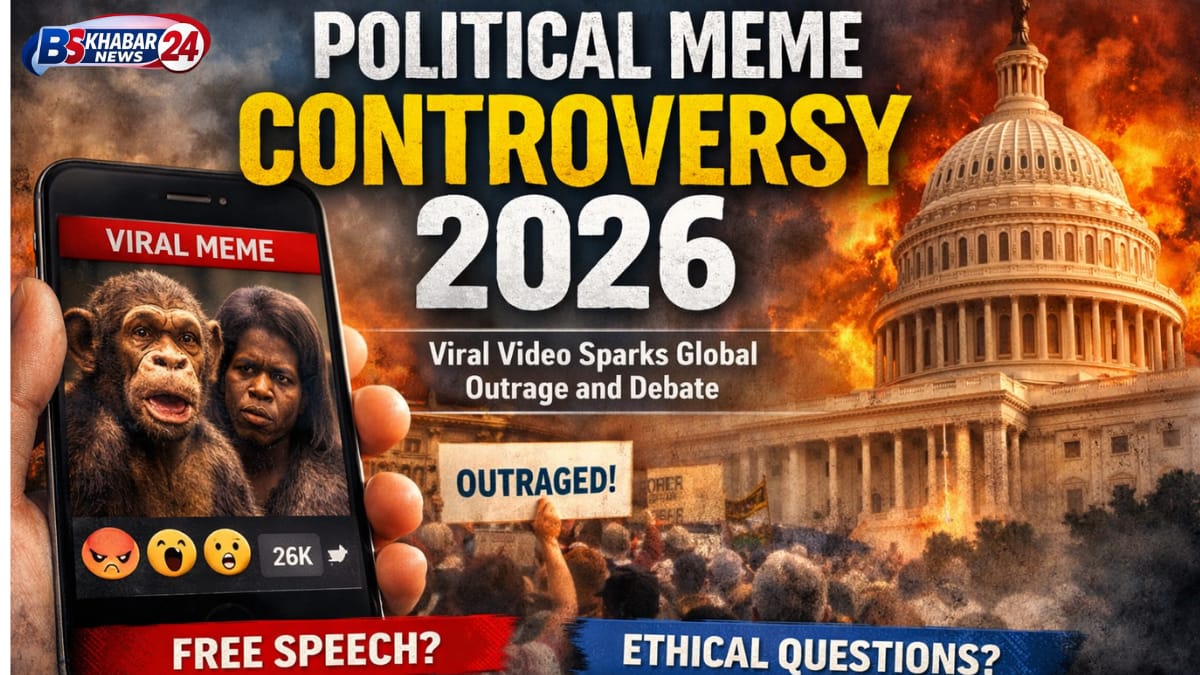 Political meme controversy 2026 as a viral video sparks outrage, free speech debate, and ethical questions in US politics