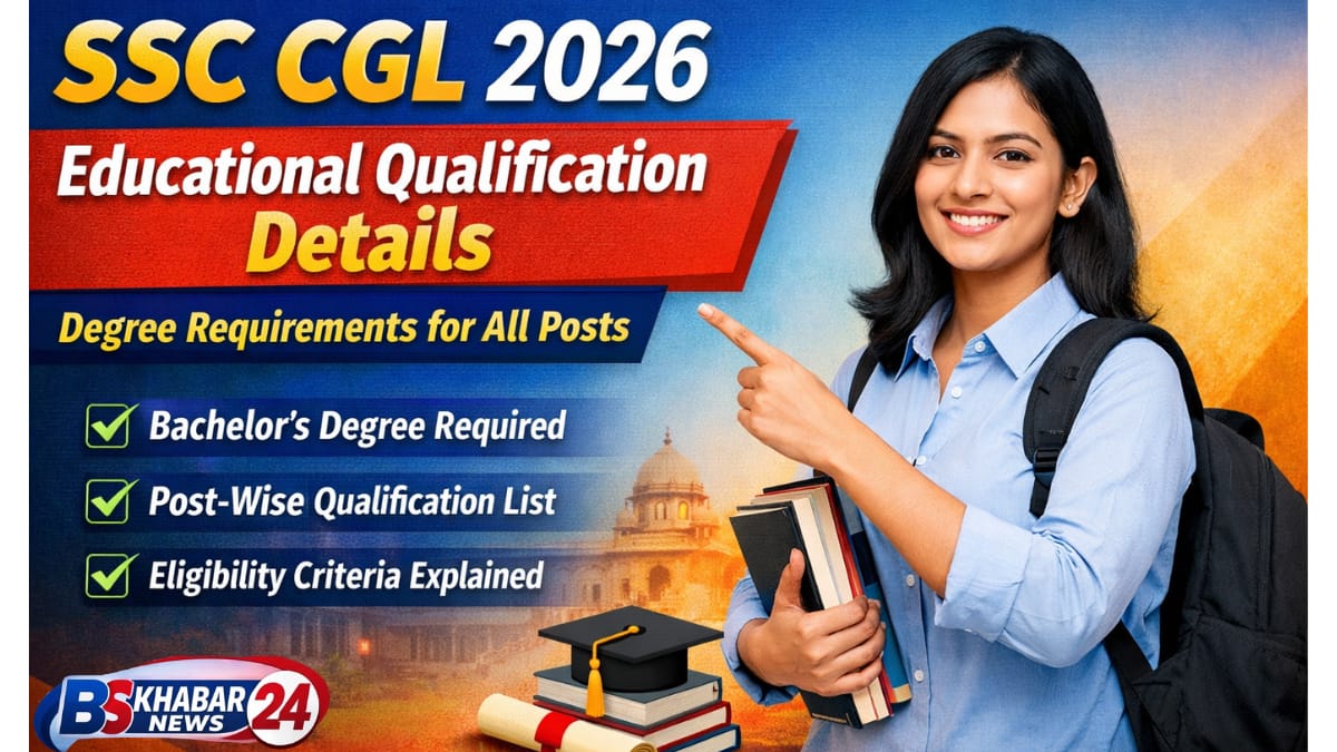 SSC CGL 2026 Educational Qualification Details – Bachelor’s degree requirements and post-wise eligibility explained for all SSC CGL posts.