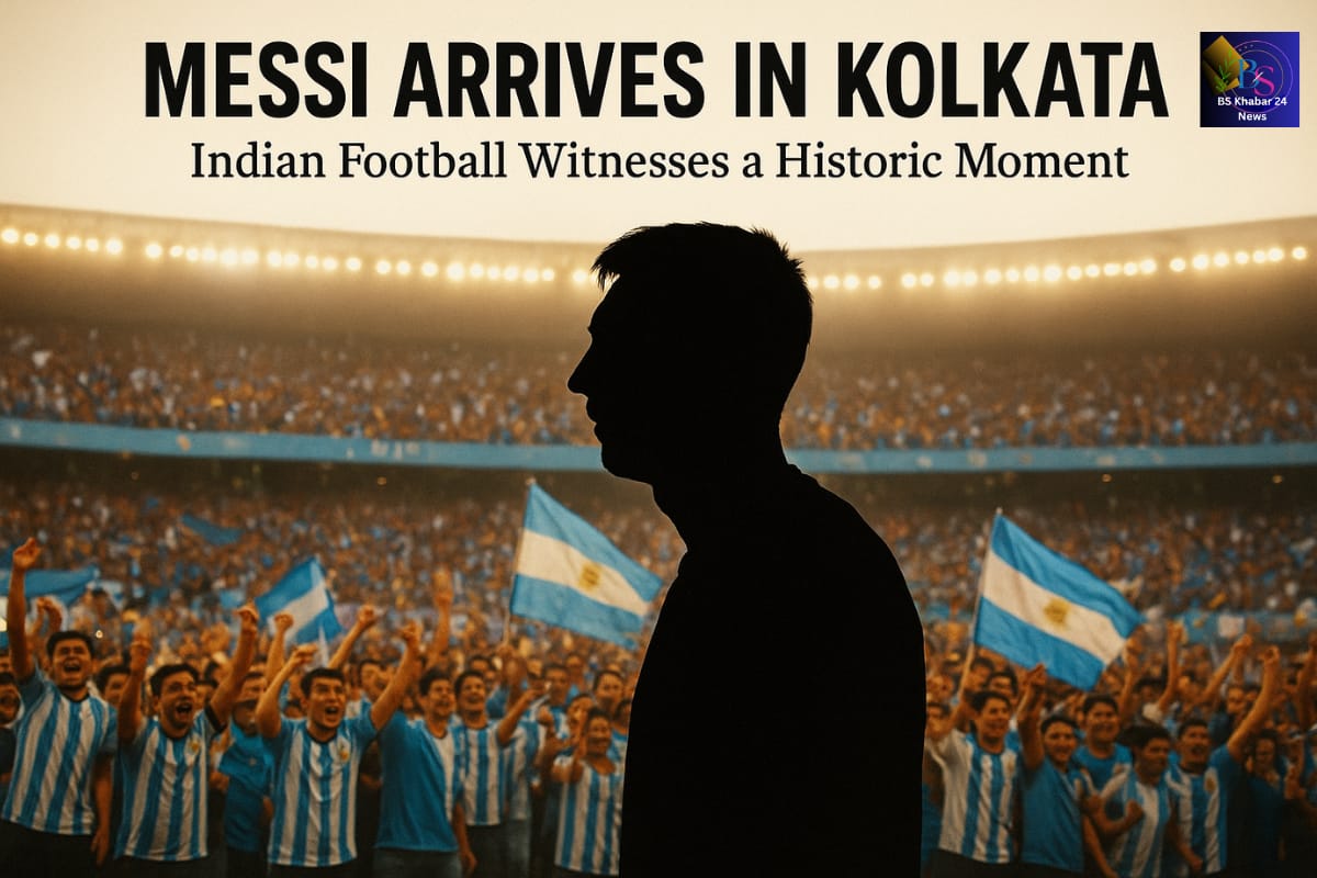 Lionel Messi arrives in Kolkata as fans welcome the football legend in India