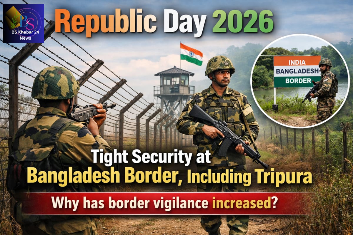 Republic Day 2026 Bangladesh border security in Tripura